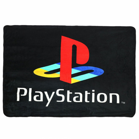 PlayStation Logo Digital Fleece Throw Blanket